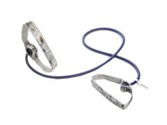 Rzemień rehabilitacyjny (tubing) Thera-Band z elastycznym uchwytem 1,4 m (opór extra mocny - niebieski)